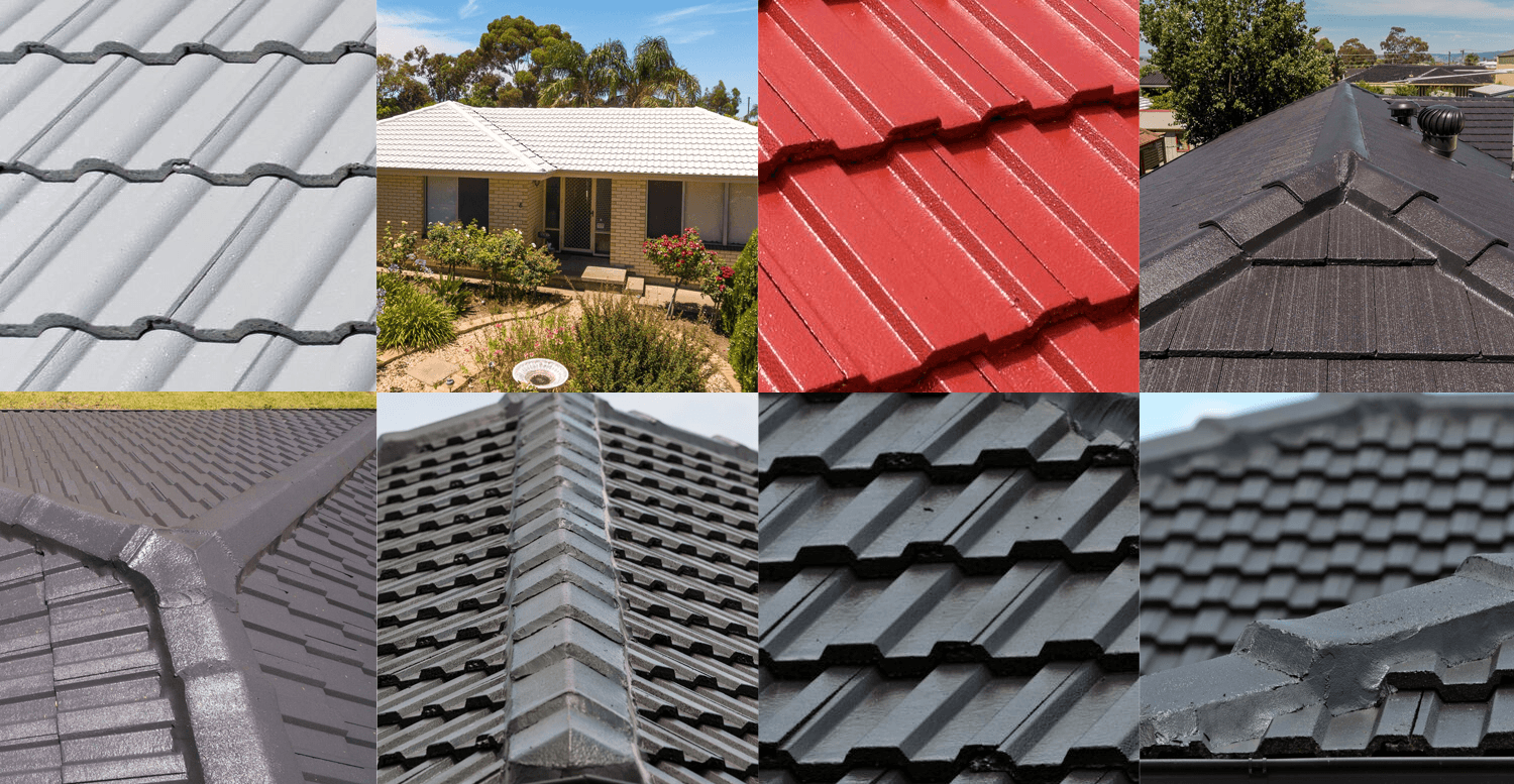 Various Brisbane tile roofs after expert roof repairs